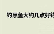钓黑鱼大约几点好钓（钓黑鱼几点合适）