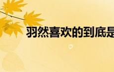 羽然喜欢的到底是谁（羽然喜欢谁）