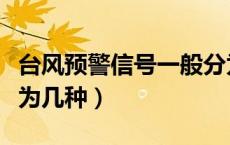 台风预警信号一般分为几种（台风预警信号分为几种）