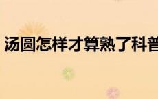 汤圆怎样才算熟了科普（汤圆怎样才算熟了）
