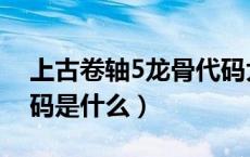 上古卷轴5龙骨代码大全（上古卷轴5龙骨代码是什么）