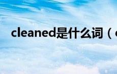 cleaned是什么词（cleaned是什么意思）