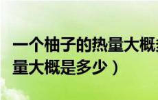 一个柚子的热量大概多少大卡（一个柚子的热量大概是多少）