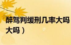 醉驾判缓刑几率大吗（关于醉驾判缓刑的机率大吗）