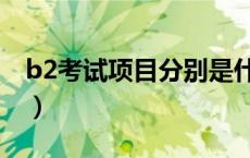b2考试项目分别是什么（b2考试项目有几项）