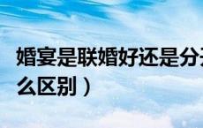 婚宴是联婚好还是分开搞好（联婚和婚宴有什么区别）