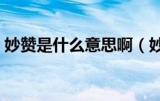 妙赞是什么意思啊（妙赞和谬赞是什么意思）