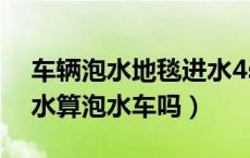 车辆泡水地毯进水4s店如何处理（车地毯进水算泡水车吗）