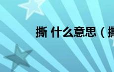 撕 什么意思（撕逼是什么意思）