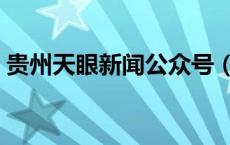 贵州天眼新闻公众号（天眼在贵州什么地方）