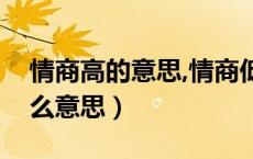 情商高的意思,情商低的意思（情商堪忧是什么意思）