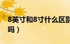 8英寸和8寸什么区别（8英寸和8寸是一样的吗）