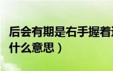 后会有期是右手握着还是左手握（后会有期是什么意思）