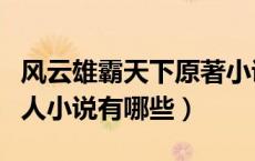 风云雄霸天下原著小说名字（风云雄霸天下同人小说有哪些）
