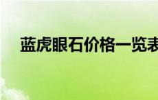 蓝虎眼石价格一览表（蓝虎眼石是什么）
