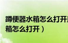 蹲便器水箱怎么打开盖子以前老款（蹲便器水箱怎么打开）