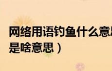网络用语钓鱼什么意思（网络用语钓鱼和鱼塘是啥意思）