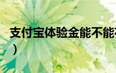 支付宝体验金能不能花（支付宝体验金能花吗）