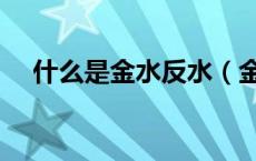 什么是金水反水（金水反水是什么意思）