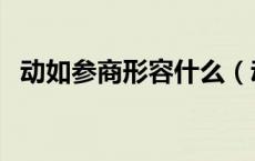 动如参商形容什么（动如参与商比喻什么）