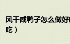 风干咸鸭子怎么做好吃（风干咸鸭子怎么做好吃）