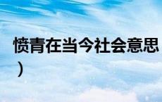 愤青在当今社会意思（愤青在现代是什么意思）