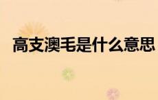 高支澳毛是什么意思（高支澳毛什么意思）