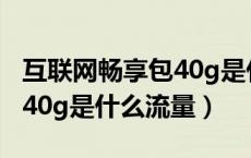 互联网畅享包40g是什么流量（互联网畅享包40g是什么流量）