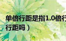 单倍行距是指1.0倍行距吗（单倍行距是1.0倍行距吗）