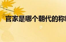官家是哪个朝代的称呼（官家是什么意思）