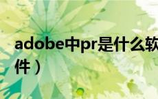 adobe中pr是什么软件（adobe pr是什么软件）