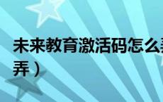 未来教育激活码怎么弄（未来教育激活码怎么弄）