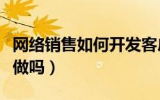 网络销售如何开发客户（网络销售开发客户好做吗）