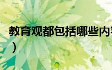 教育观都包括哪些内容（教育观包括哪些内容）