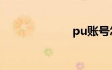 pu账号怎么注册