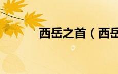 西岳之首（西岳之首是哪座山）