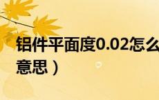 铝件平面度0.02怎么加工（平面度0.5是什么意思）