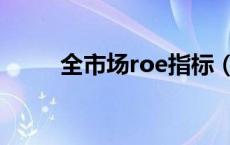 全市场roe指标（什么是roe指标）