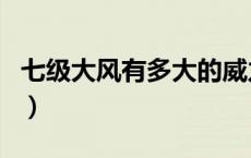 七级大风有多大的威力（七级大风有多大威力）