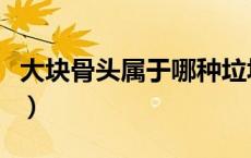 大块骨头属于哪种垃圾（大骨头属于什么垃圾）