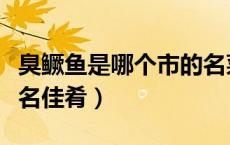 臭鳜鱼是哪个市的名菜（臭鳜鱼是哪个省的著名佳肴）