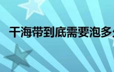 干海带到底需要泡多久（干海带要泡多久）