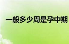 一般多少周是孕中期（多少周才算孕中期）