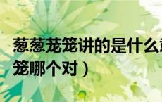 葱葱茏笼讲的是什么意思（葱葱茏茏和葱葱笼笼哪个对）