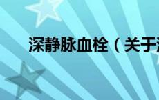 深静脉血栓（关于深静脉血栓的介绍）