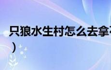 只狼水生村怎么去拿石头（只狼水生村怎么去）