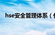 hse安全管理体系（什么是HSE管理体系）