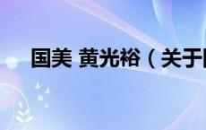国美 黄光裕（关于国美 黄光裕的介绍）