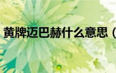 黄牌迈巴赫什么意思（黄牌迈巴赫什么意思）