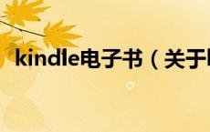 kindle电子书（关于kindle电子书的介绍）